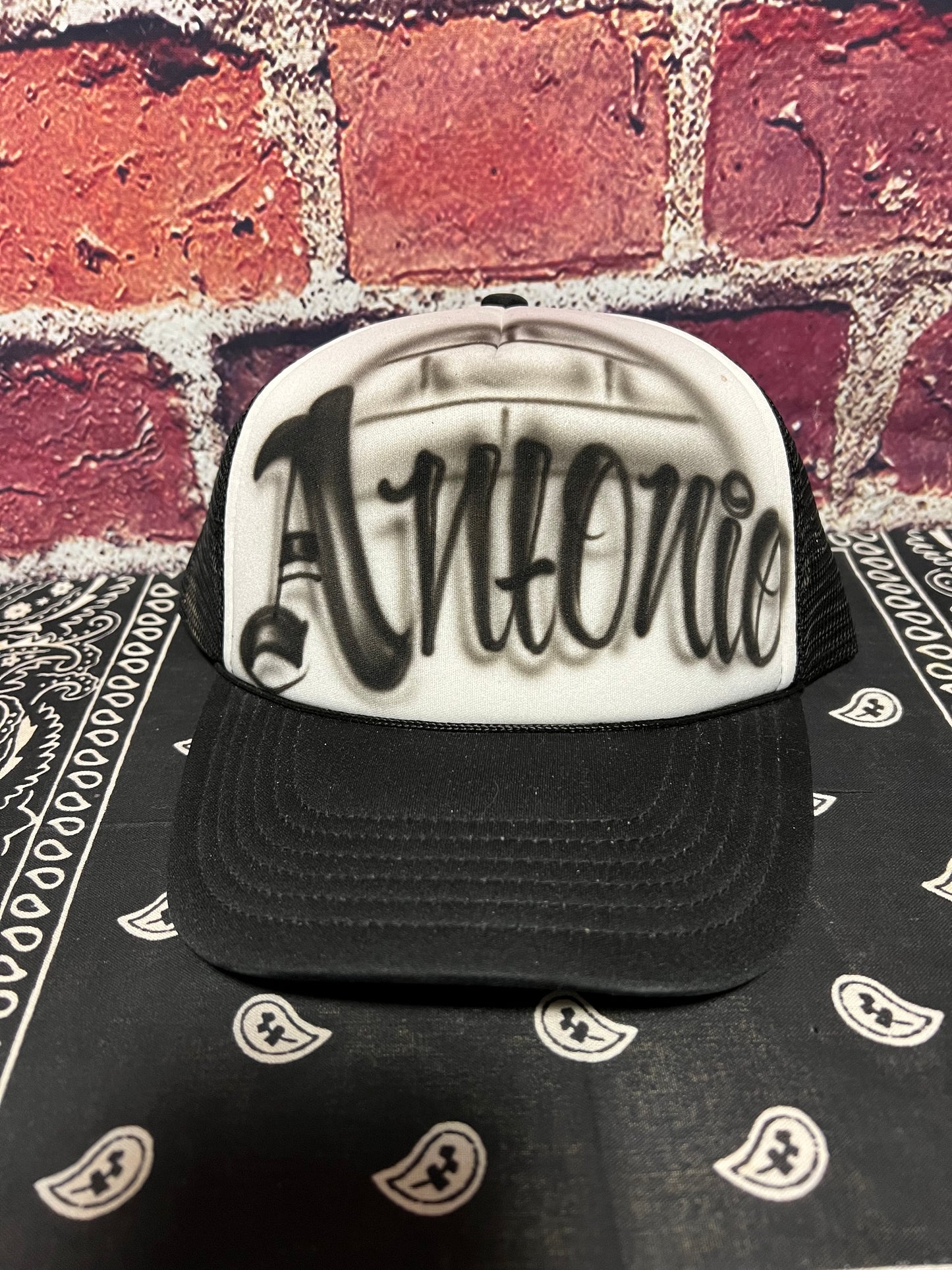 Airbrush trucker hat